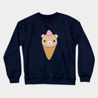Kawaii ice cream bear Crewneck Sweatshirt